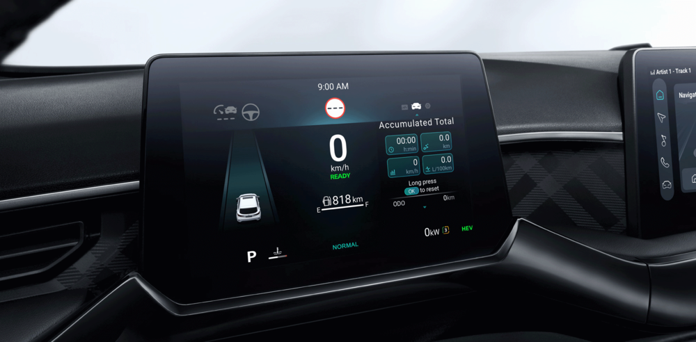 Nahaufnahme Infotainment-Screen