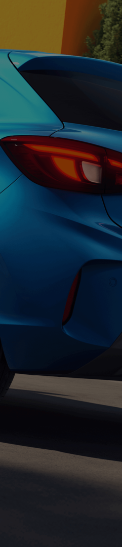 MG3 in Como Blue, Ausschnitt Rücklicht links