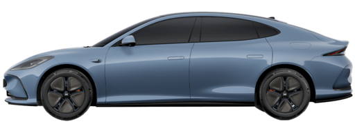 MG IM5 in Renoir Blue, seitliche Ansicht Fahrerseite